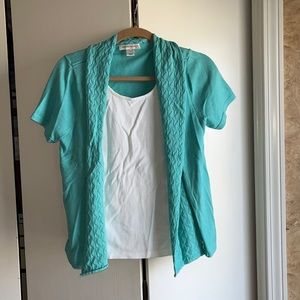 Christopher and Banks shirt jacket shirt in one cotton